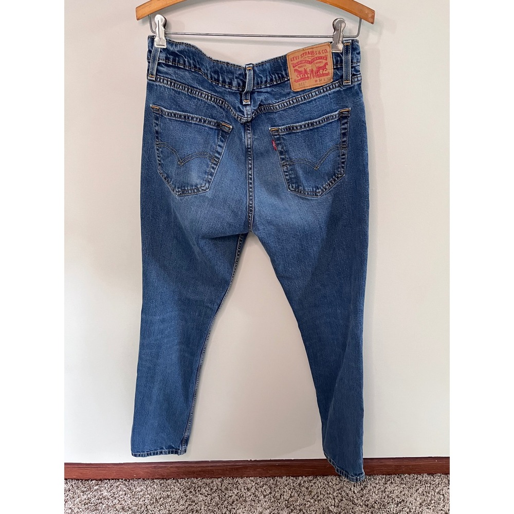 Levis 511 Slim Fit Jeans Mens 34x32 Medium Wash Blue Denim Pants